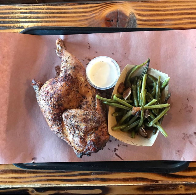 Smoked Half Chicken Dinner Smoked Half Chicken Dinner