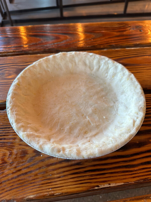 Frozen, Raw Pie Crust (Gluten Free)