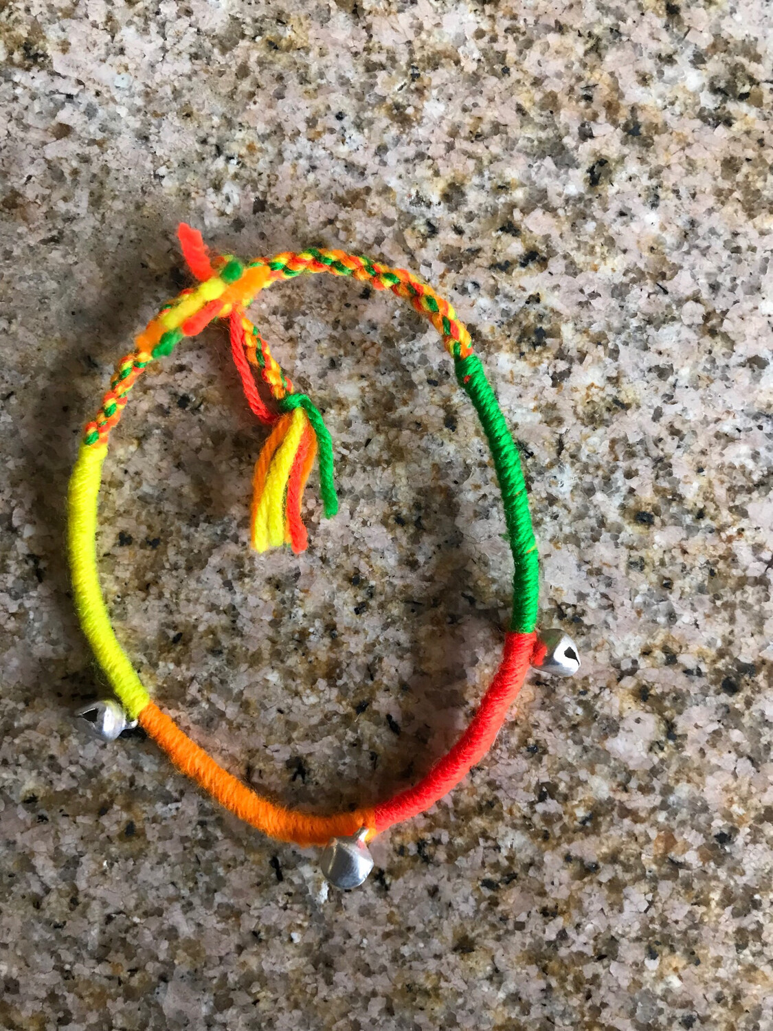 ANKLET: Orange Fiber Bells