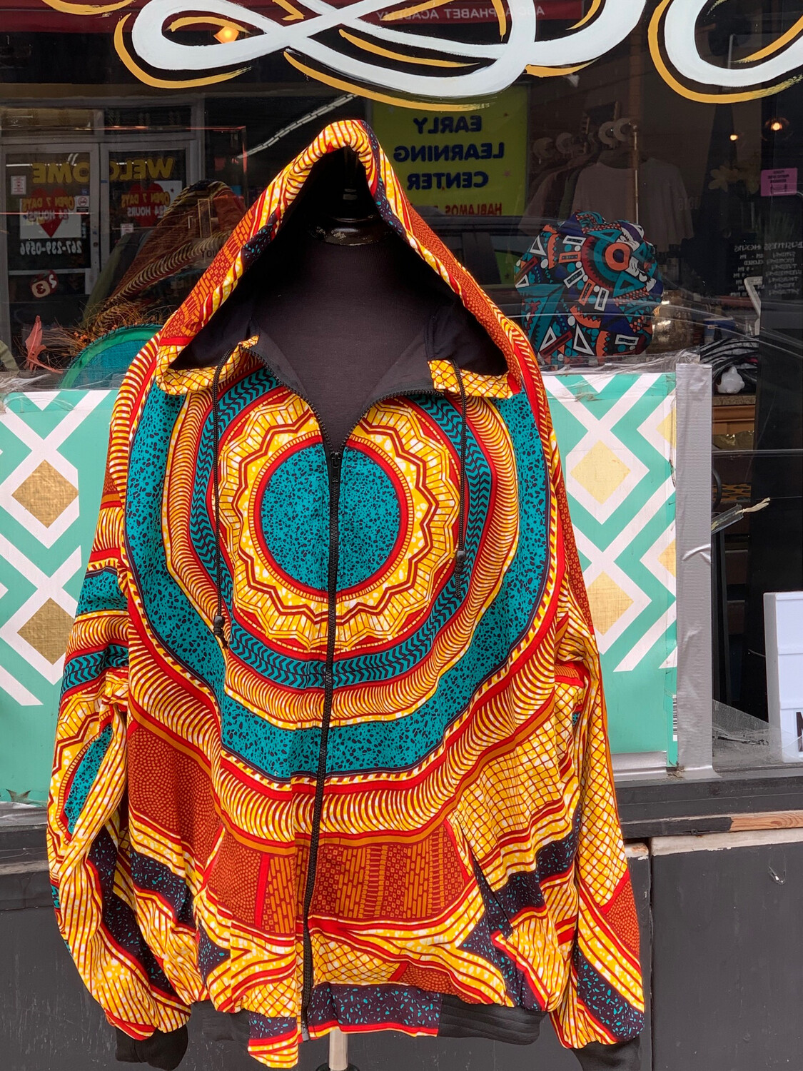 Sunbeam African Print Hoodie