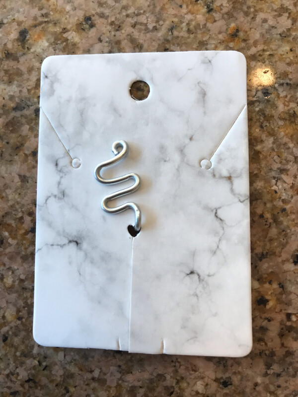 Silver Squiggled Nose Cuff