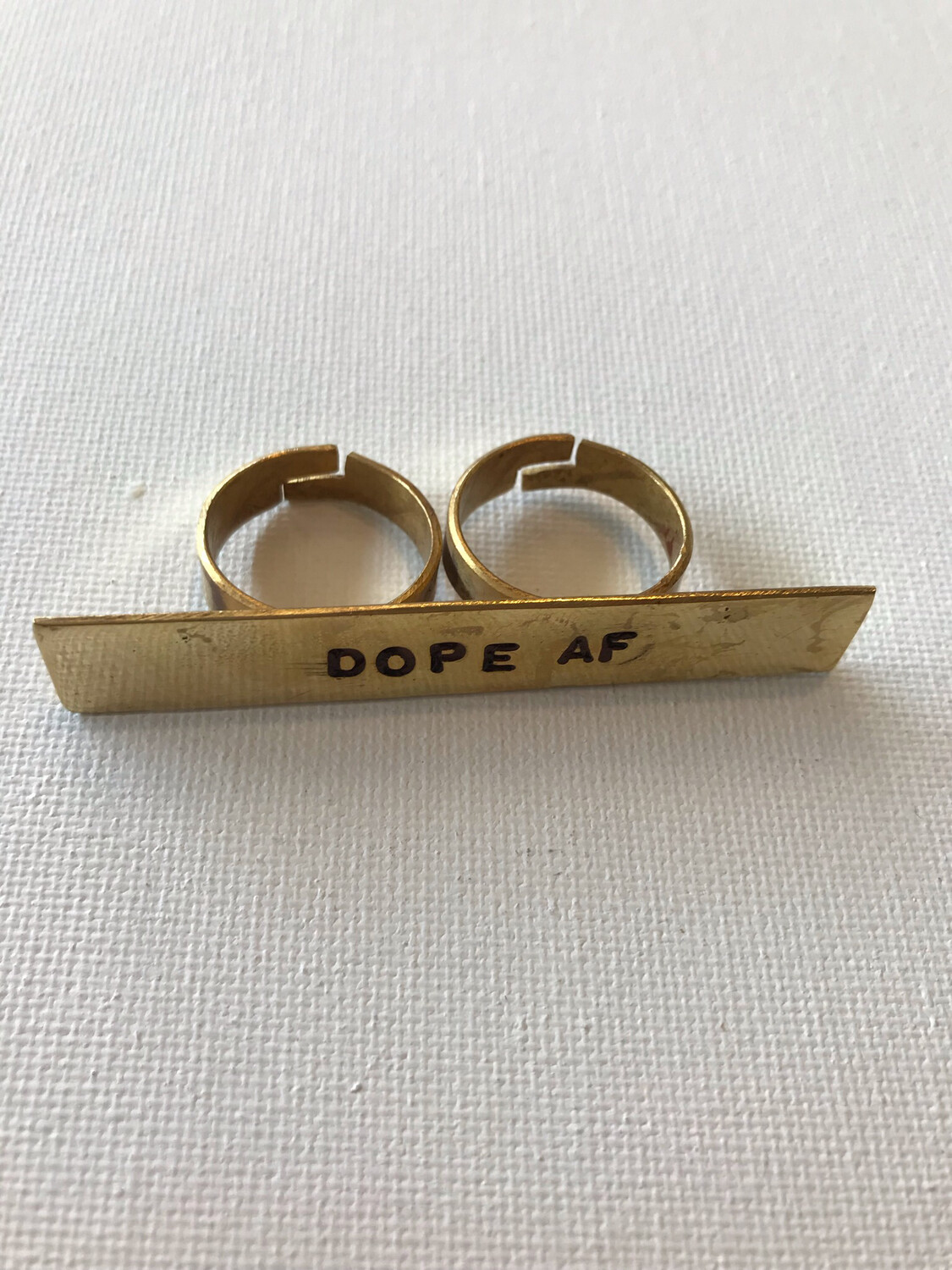 Dope AF 2 Finger Rings