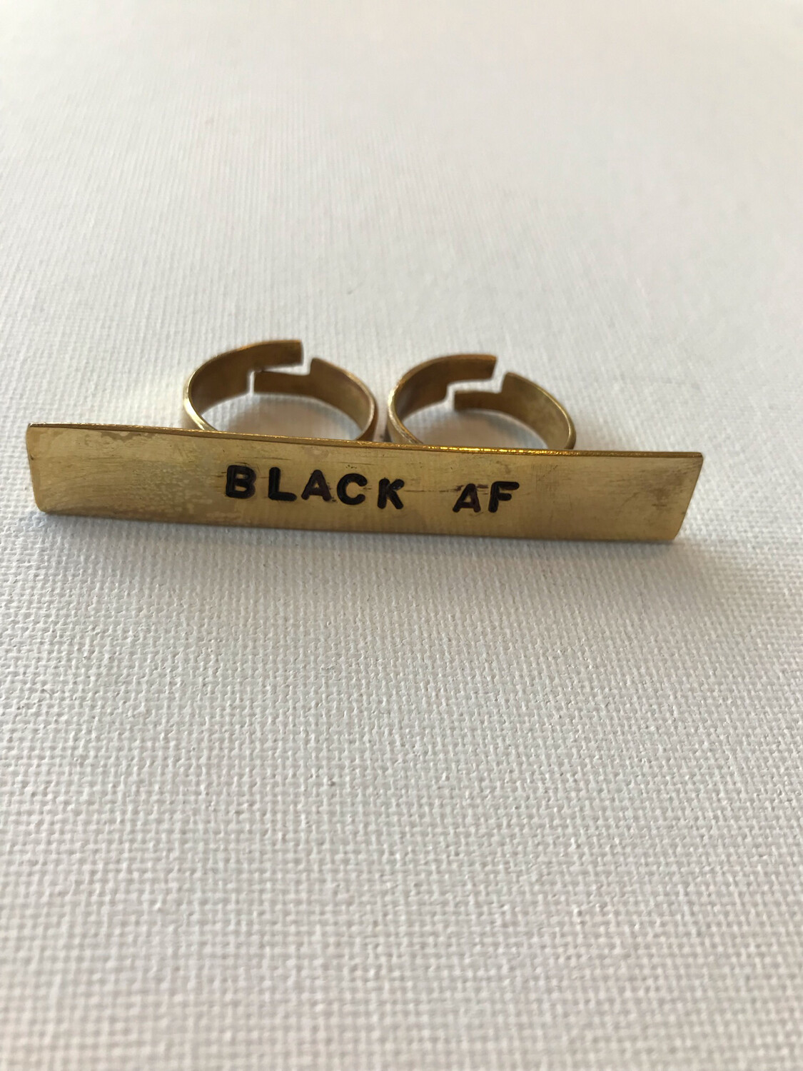 Black AF 2 Finger Rings