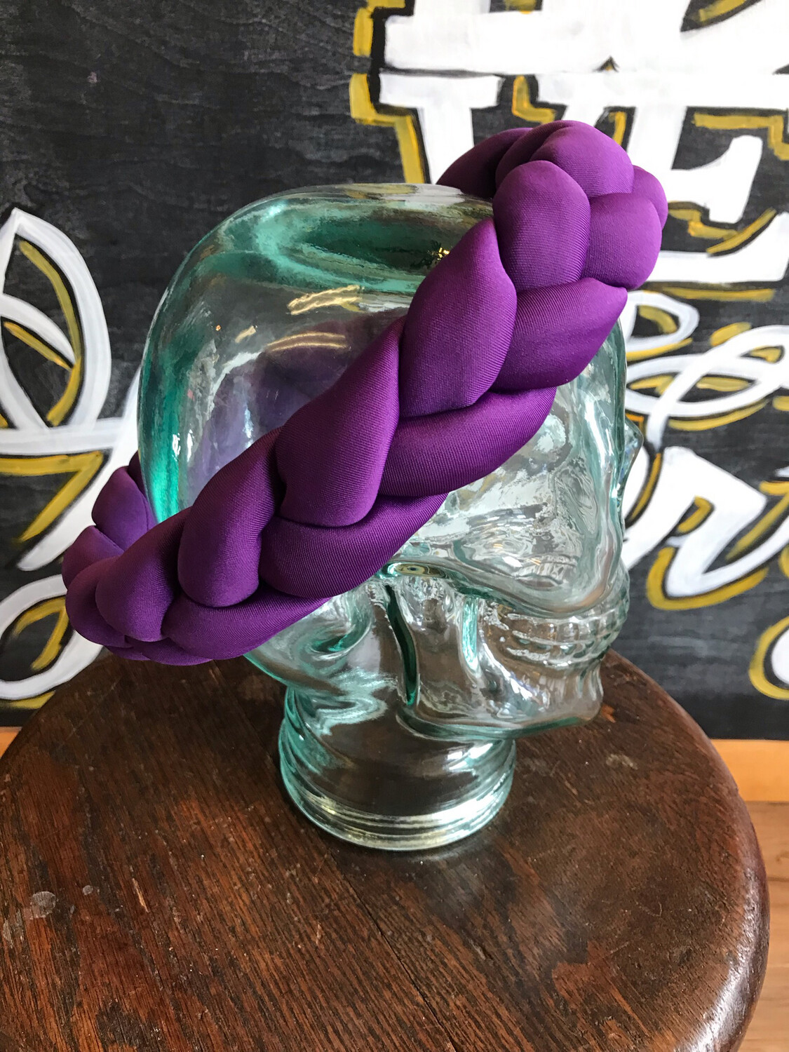 Purple Braided Crown