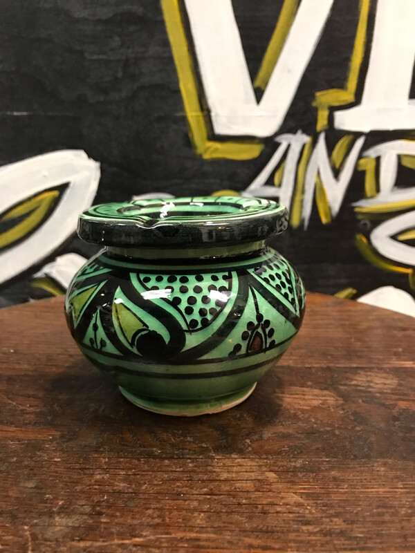 Green Ceramic Smokeless Ashtray