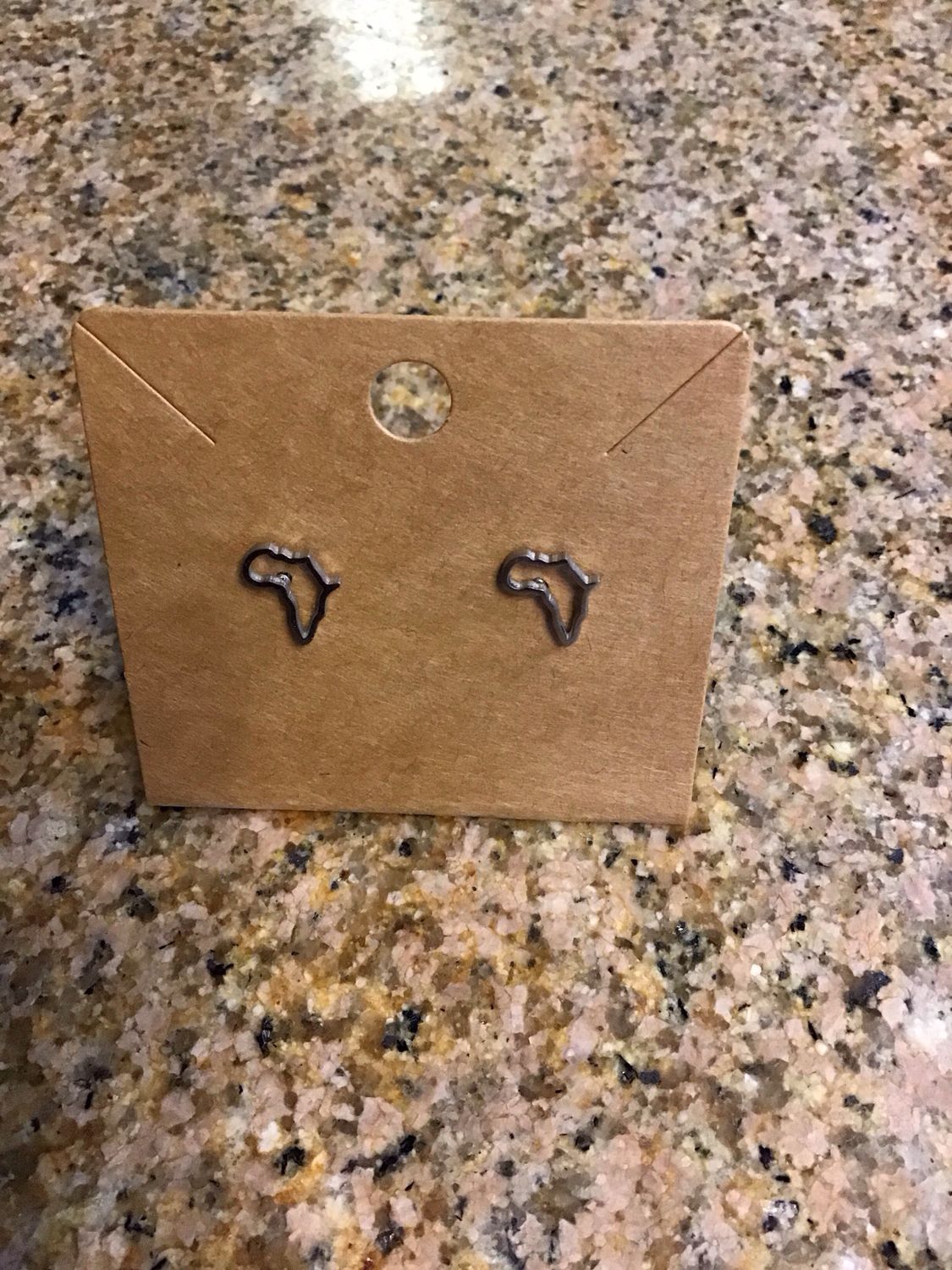 Africa Map Earrings