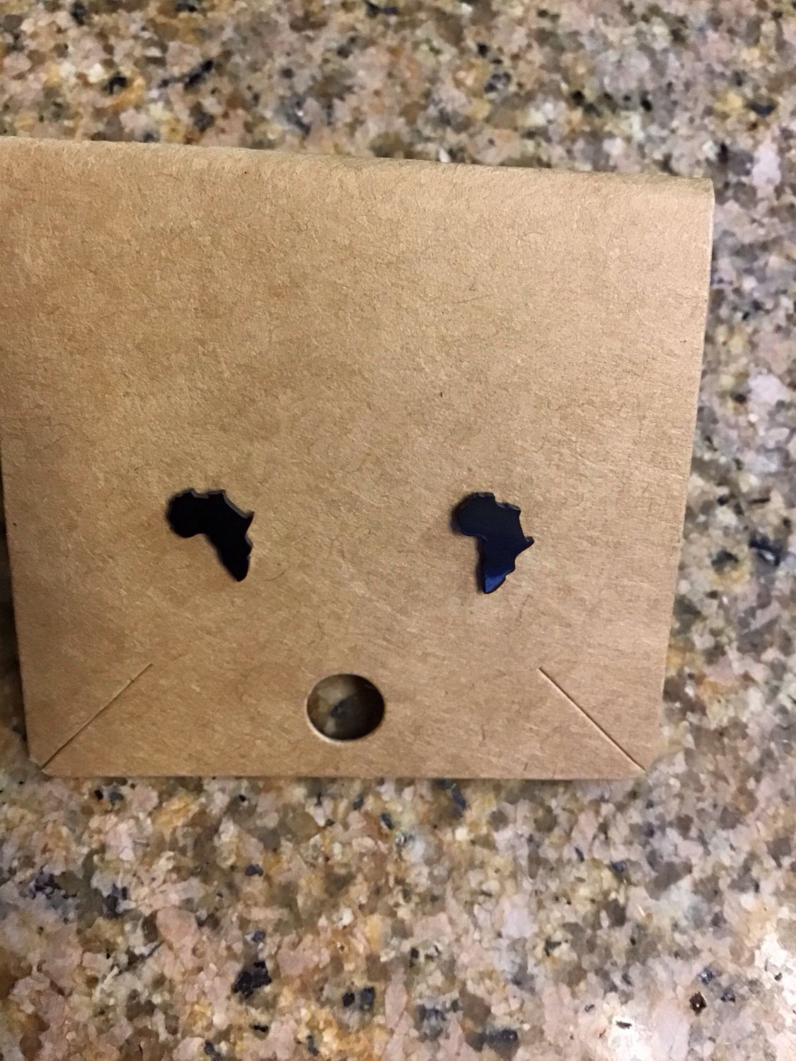 Africa Map Earrings