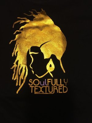 "SOulFully Textured" Women's Metallic T-Shirt
