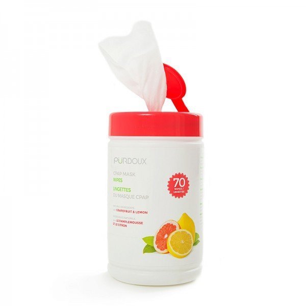 Purdoux CPAP Mask Wipes with Citrus Scent