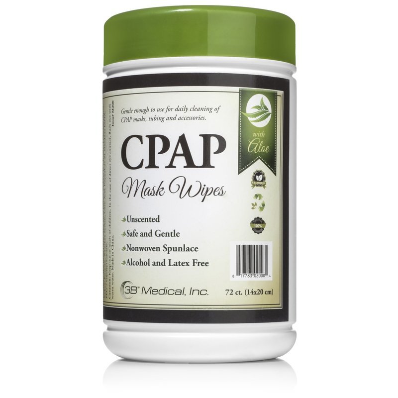 3B Medical Aloe CPAP Mask Wipes 72 ct