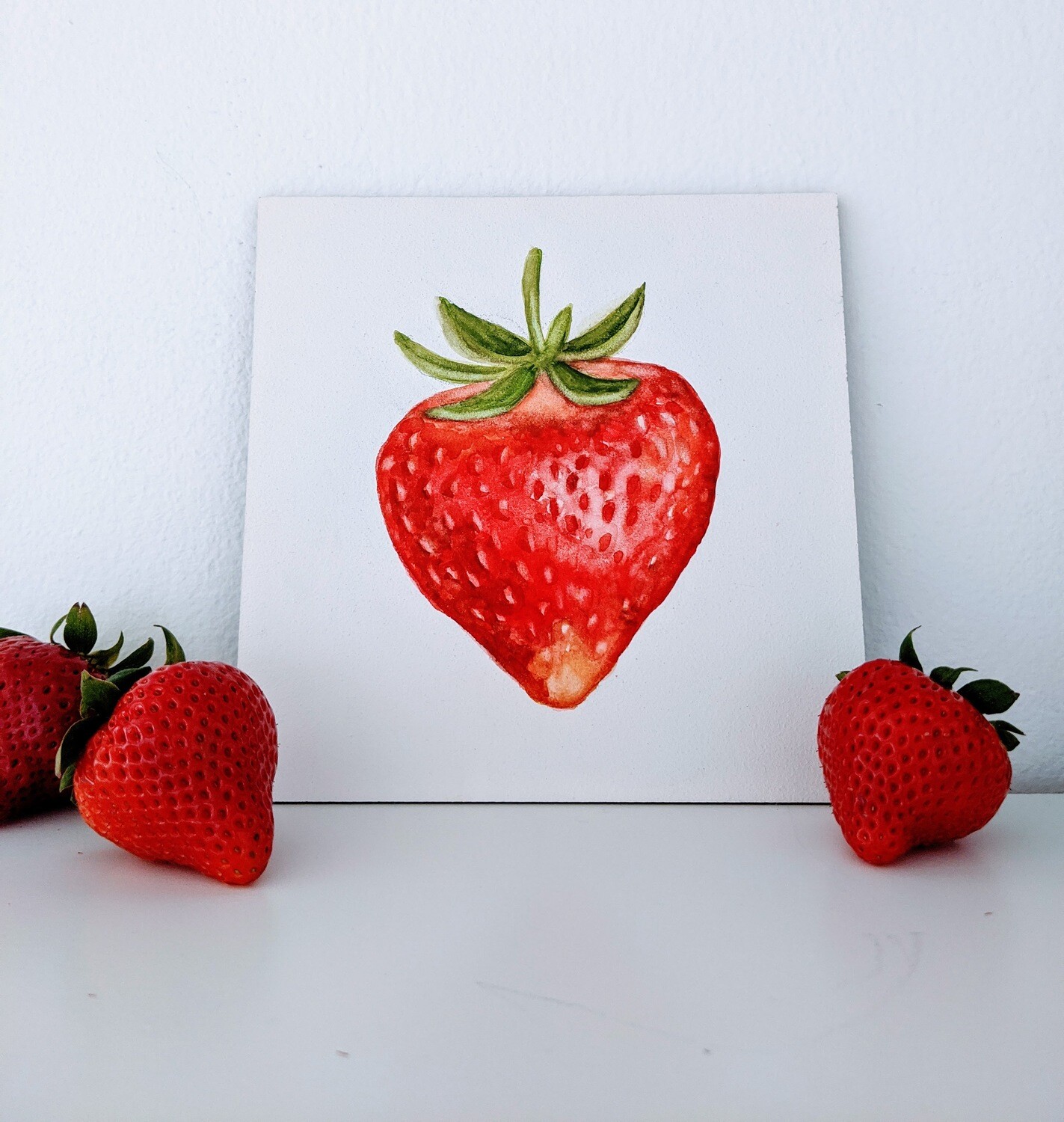 Watercolor Strawberry