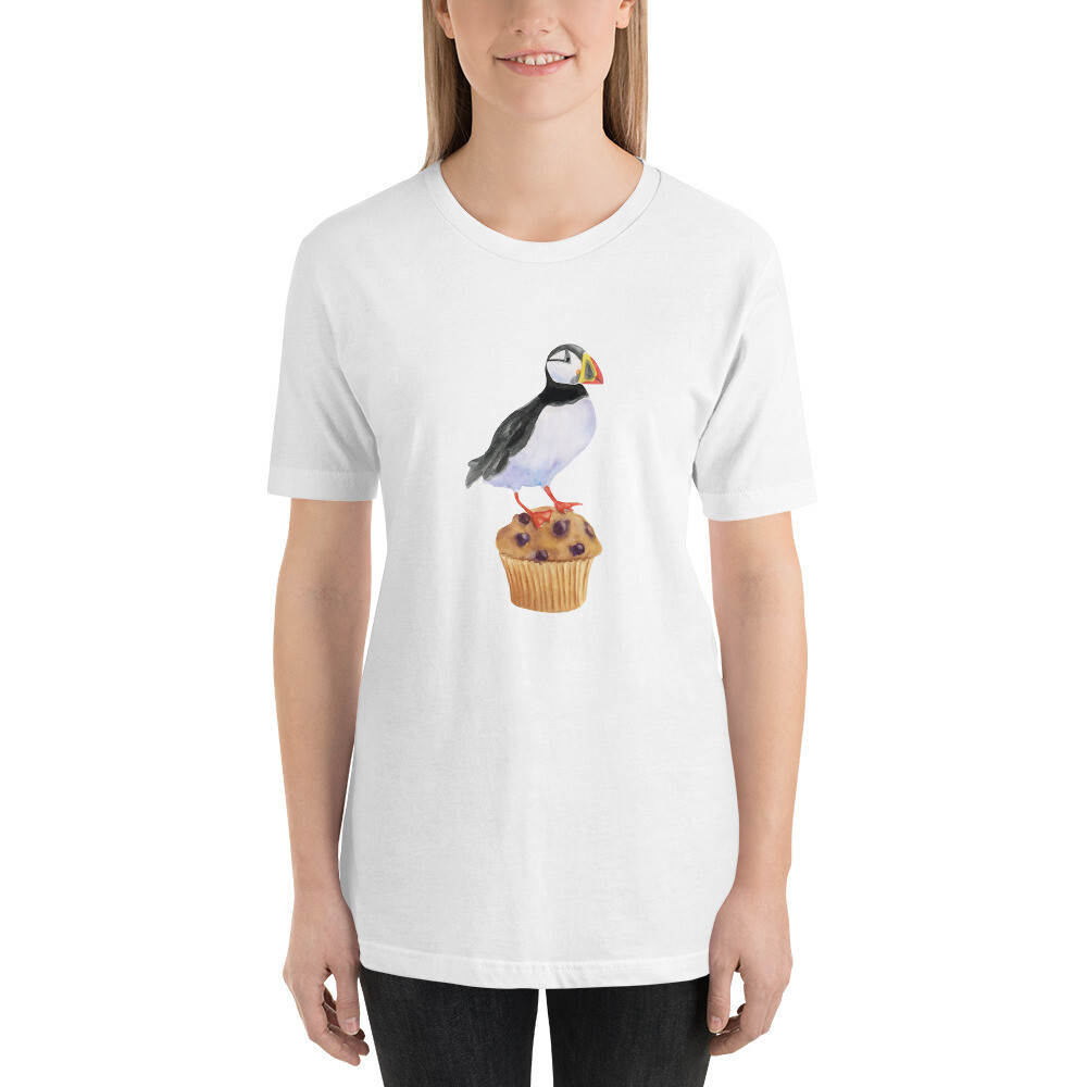 Puffin on a Muffin - Short-Sleeve Unisex T-Shirt