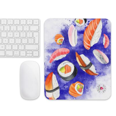 Watercolor Sushi Mouse pad