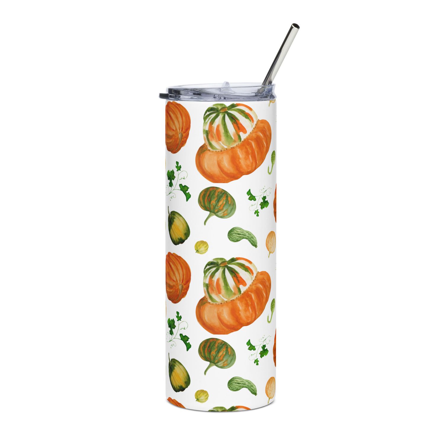 HEY PUMPKIN - Watercolor Pumpkin Stainless steel tumbler