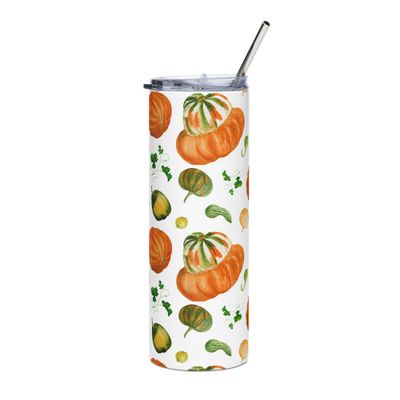 HEY PUMPKIN - Watercolor Pumpkin Stainless steel tumbler