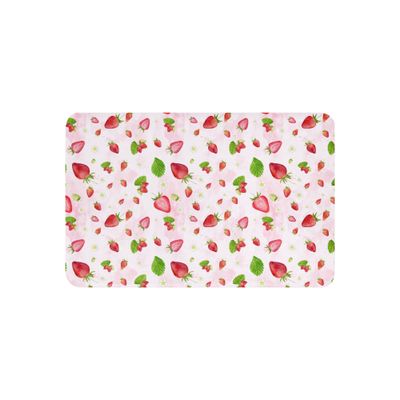 Watercolor Strawberry Pattern -  Sherpa blanket