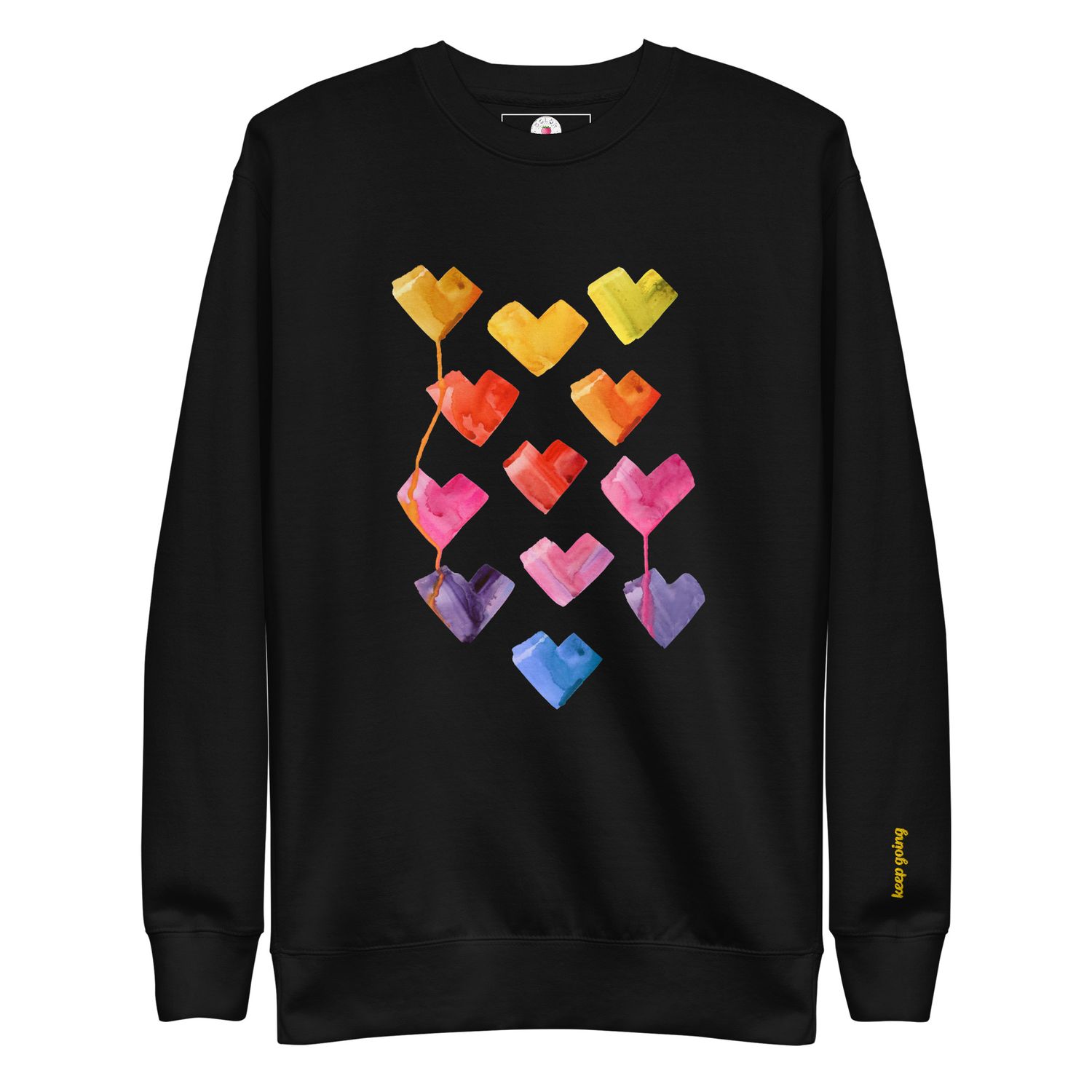 Watercolor Hearts - Unisex Premium Sweatshirt copy