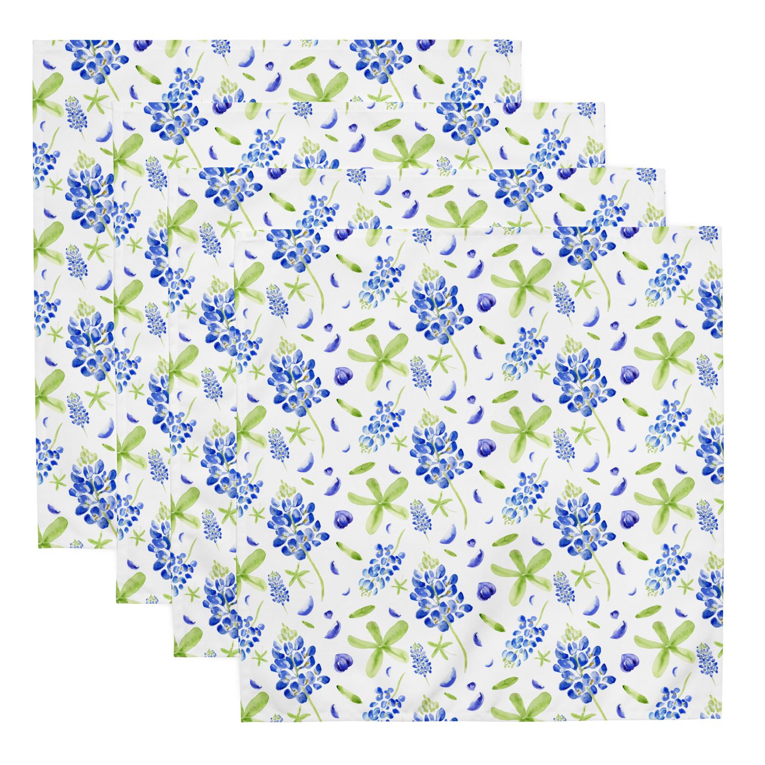 Watercolor Bluebonnet - Cloth napkin set
