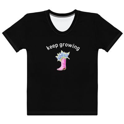 Keep Growing - Watercolor Bluebonnet - Women's T-shirt