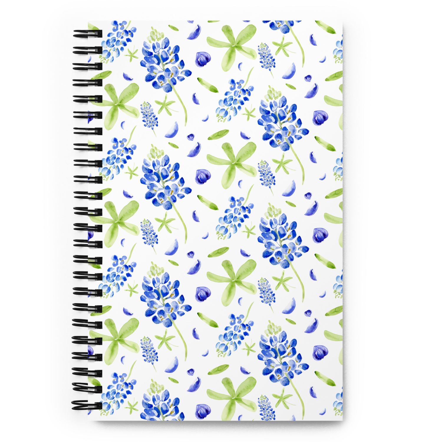 Watercolor Bluebonnet - Spiral notebook