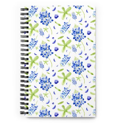 Watercolor Bluebonnet - Spiral notebook