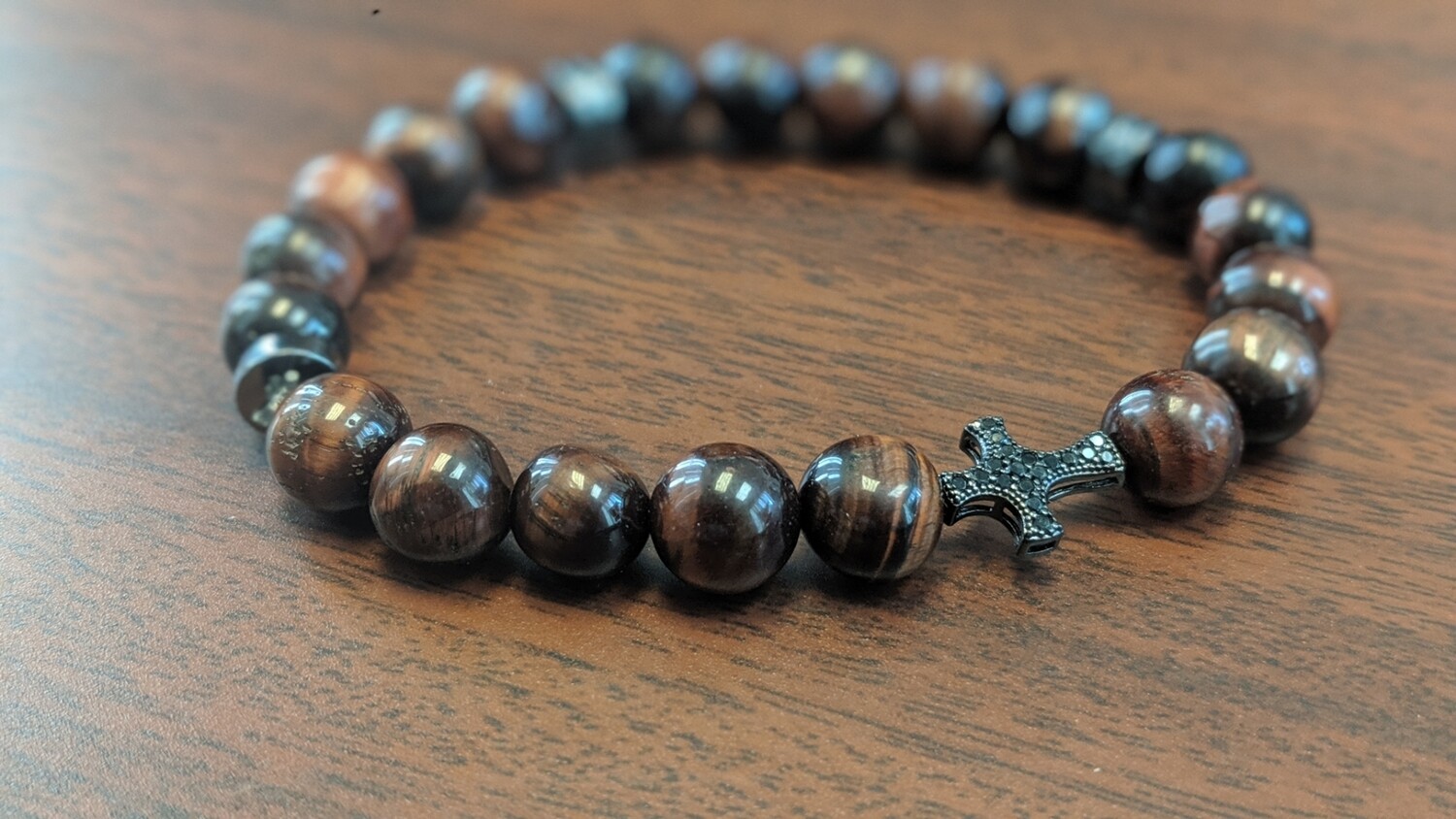 Red Tiger&#39;s Eye Unisex Bracelet