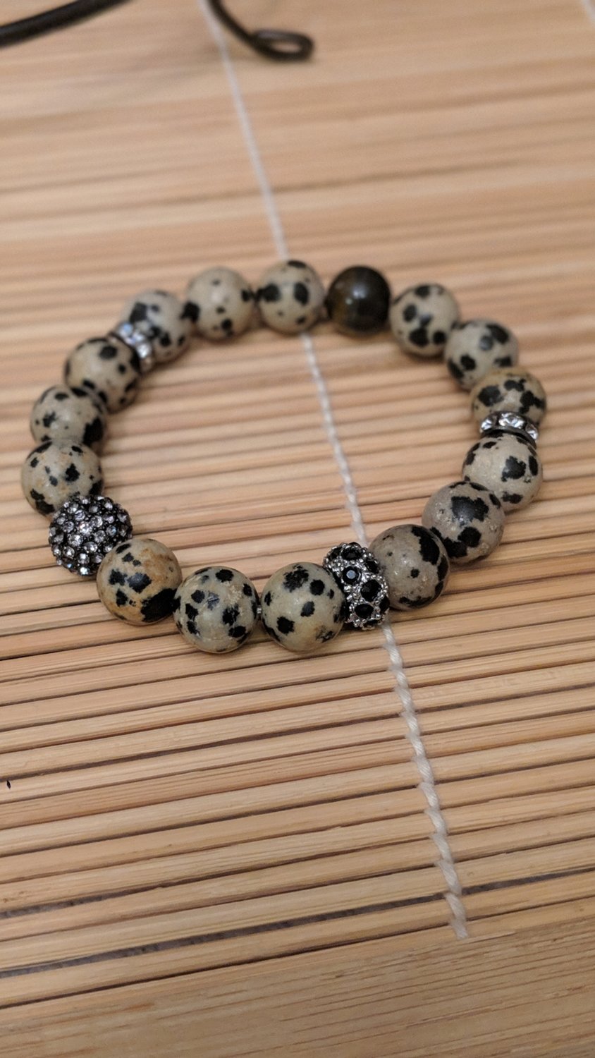 Speckled Bead Bracelet