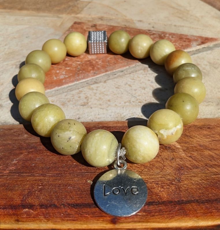 Jade Bracelet with charm