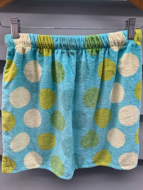 Blue Green Dotty Skirt LS