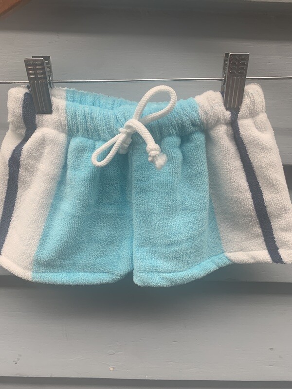 Pale Blue White Stripe Shorts TT