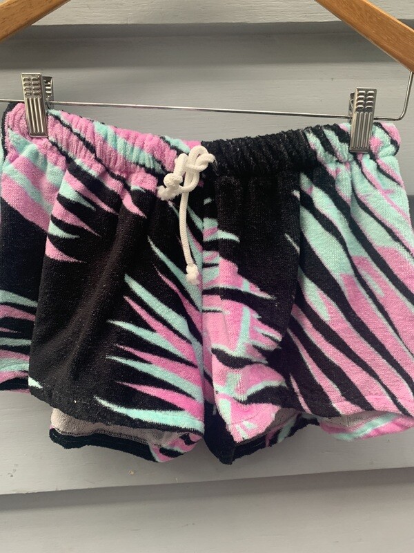 Pink Black Palm Shorts LM