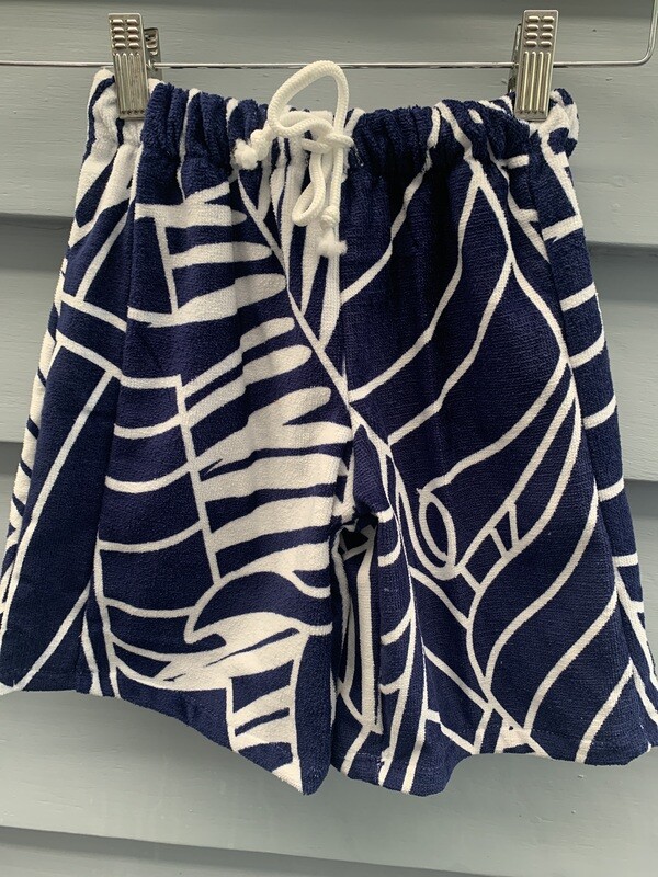 Navy White Leaf Pants TT