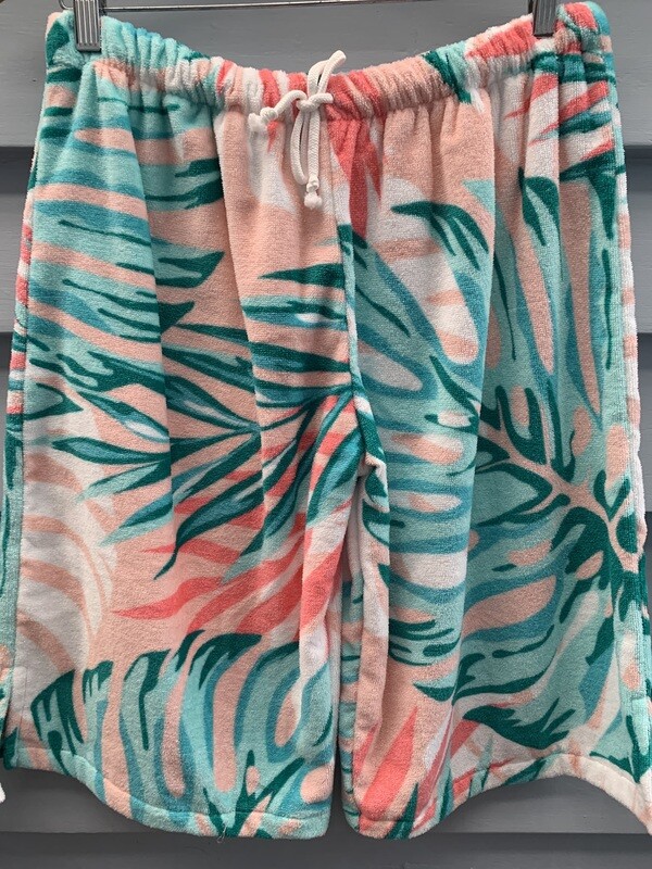 Pink Green Tropical Pants GU