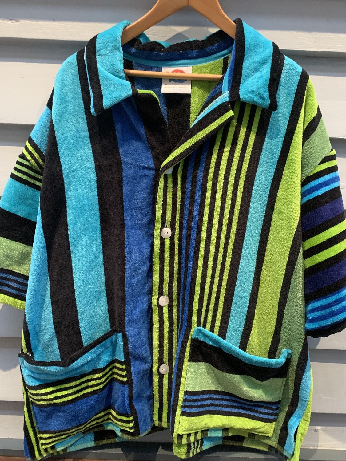 Blue Green Stripe Shirt GO