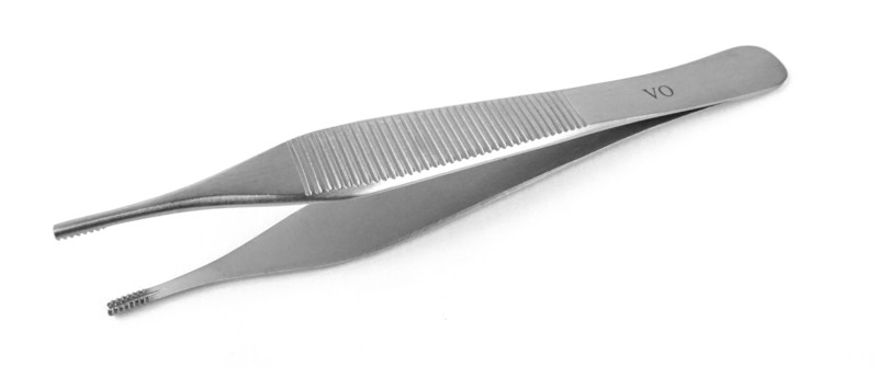 Adson brown forceps 4.75&quot; 120mm 7x7 teeth