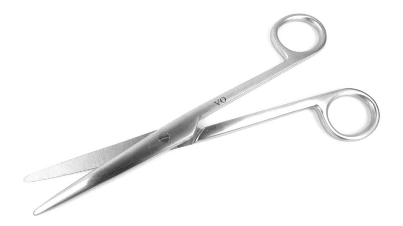 Mayo Chamf blade straight Scissors 8.5″, 215 mm