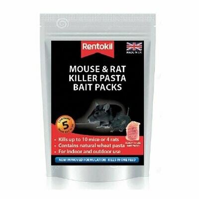 Rentokil Mouse and Rat Killer Pasta Bait - 5 pack*