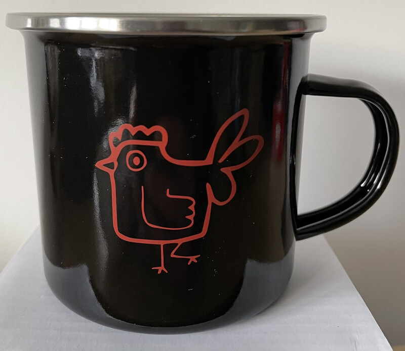 SHF Enamel Chicken Mug*