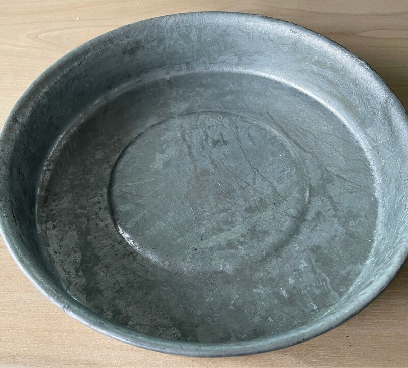 Round galvanised pan 21cm*