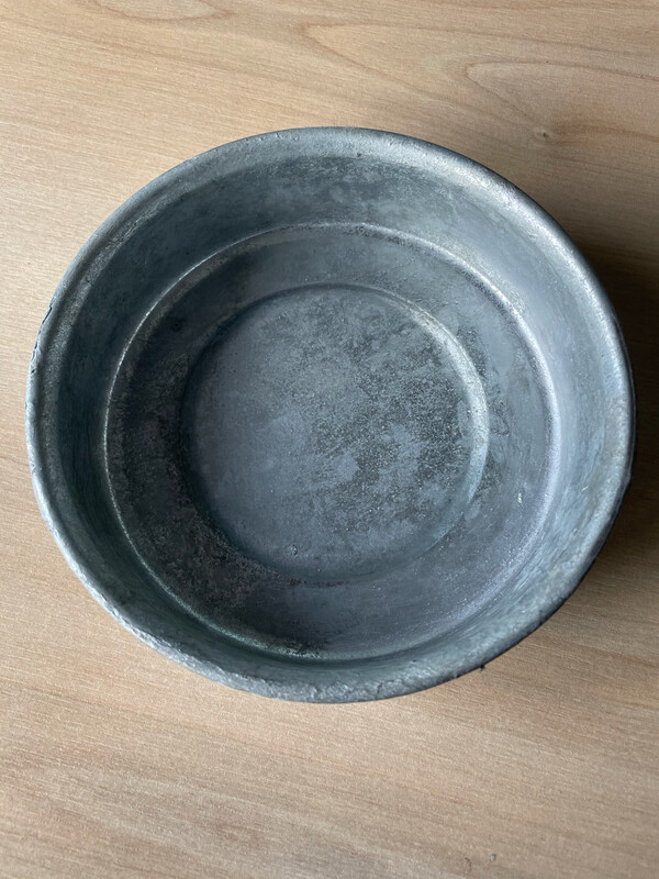 Round galvanised pan 14cm*