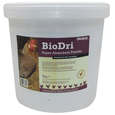 BIOLINK BIODRI 5kg(Defra approved - Avian Flu)*