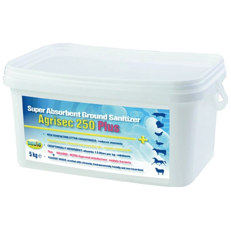 Agrisec Biocare 250 plus ground sanitiser 5kg*