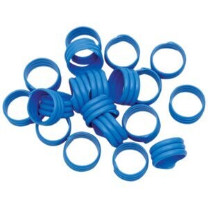 BLUE 16MM SPIRAL LEG RING 20PK*