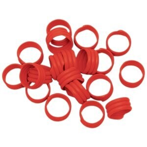 RED 16MM SPIRAL LEG RING 20PK*