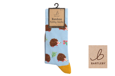 FUNKY BAMBOO SOCKS -WOODLAND HEDGEHOG , SIZE 4-7 FUNKY BAMBOO SOCKS -WOODLAND HEDGEHOG , SIZE 4-7