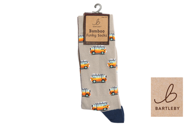 FUNKY BAMBOO SOCKS -SURFER BUS , SIZE 6-11 FUNKY BAMBOO SOCKS -SURFER BUS , SIZE 6-11