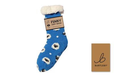 SHERPA SOCKS - SHEEP DESIGN, SIZE 4-8 SHERPA SOCKS - SHEEP DESIGN, SIZE 4-8