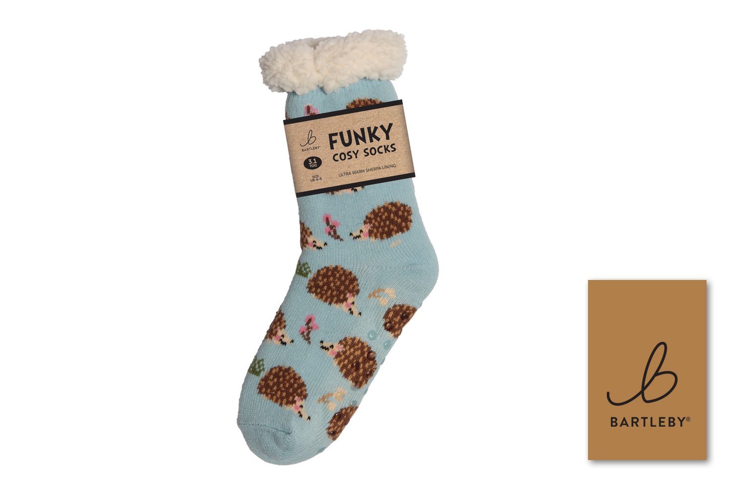 SHERPA SOCKS - HEDGEHOG, SIZE 4-8