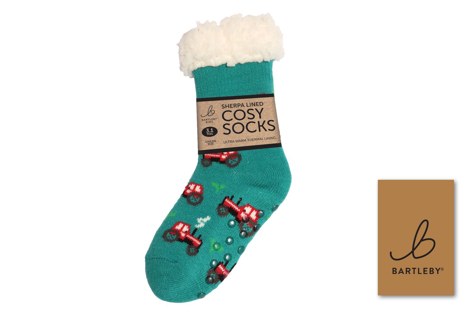 CHILDS SHERPA SOCKS -  TRACTOR