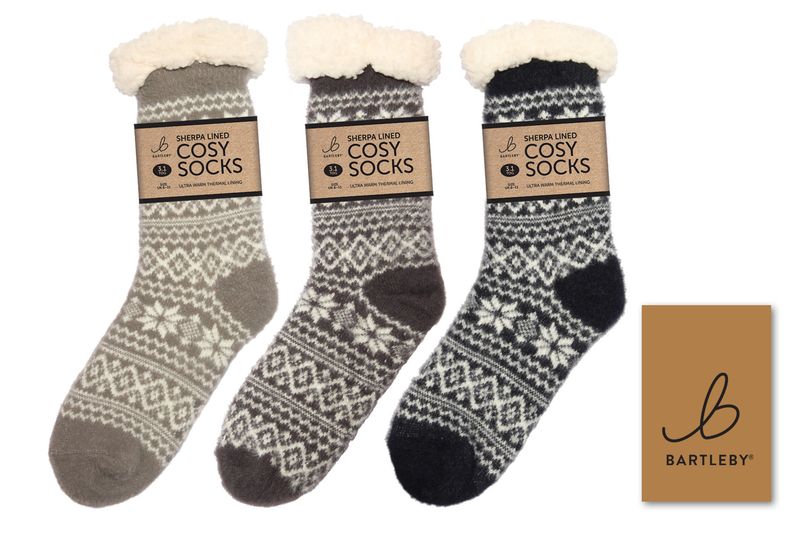 SHERPA SOCKS - SUPER SOFT, ASSORTED, SIZE 6-11